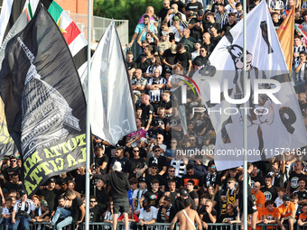 Supporters of Juventus FC during the Serie A match between Empoli FC and Juventus FC in Empoli, Italy, on September 14, 2024, at the stadium...