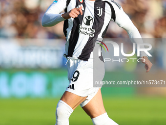 Dusan Vlahovic of Juventus FC during the Serie A match between Empoli FC and Juventus FC in Empoli, Italy, on September 14, 2024, at the sta...