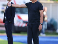 Head Coach Salvatore Sullo of Empoli FC looks on during the Serie A match between Empoli FC and Juventus FC in Empoli, Italy, on September 1...