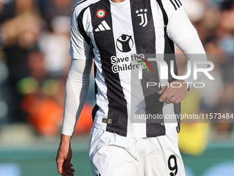 Dusan Vlahovic of Juventus FC during the Serie A match between Empoli FC and Juventus FC in Empoli, Italy, on September 14, 2024, at the sta...