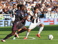 Kenan Yildiz of Juventus FC controls the ball during the Serie A match between Empoli FC and Juventus FC in Empoli, Italy, on September 14,...