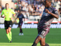 Emmanuel Gyasi of Empoli FC controls the ball during the Serie A match between Empoli FC and Juventus FC in Empoli, Italy, on September 14,...