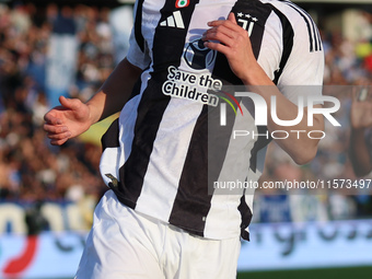 Kenan Yildiz of Juventus FC during the Serie A match between Empoli FC and Juventus FC in Empoli, Italy, on September 14, 2024, at the stadi...