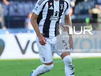 Manuel Locatelli of Juventus FC controls the ball during the Serie A match between Empoli FC and Juventus FC in Empoli, Italy, on September...