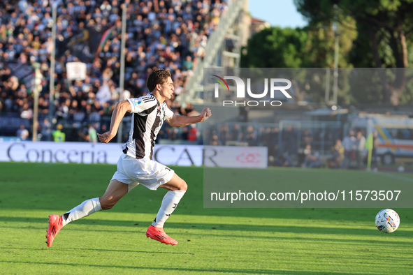 Kenan Yildiz of Juventus FC during the Serie A match between Empoli FC and Juventus FC in Empoli, Italy, on September 14, 2024, at the stadi...