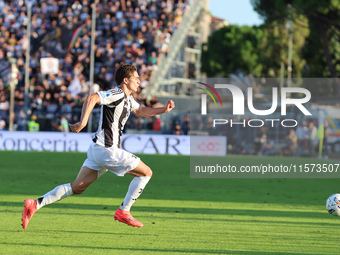 Kenan Yildiz of Juventus FC during the Serie A match between Empoli FC and Juventus FC in Empoli, Italy, on September 14, 2024, at the stadi...