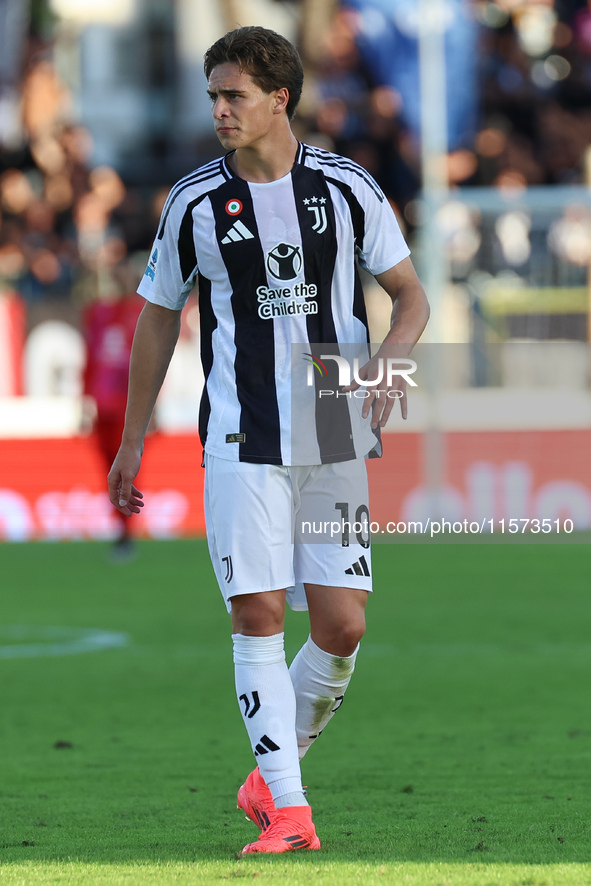 Kenan Yildiz of Juventus FC during the Serie A match between Empoli FC and Juventus FC in Empoli, Italy, on September 14, 2024, at the stadi...