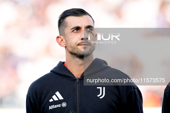 Mattia Perin of Juventus FC looks on during the Serie A Enilive match between Empoli FC and Juventus FC at Stadio Carlo Castellani on Septem...