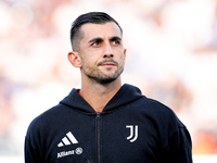 Mattia Perin of Juventus FC looks on during the Serie A Enilive match between Empoli FC and Juventus FC at Stadio Carlo Castellani on Septem...