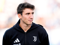 Andrea Cambiaso of Juventus FC looks on during the Serie A Enilive match between Empoli FC and Juventus FC at Stadio Carlo Castellani on Sep...