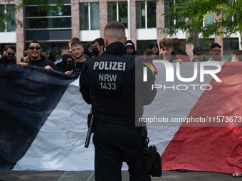 Dozens of counter-protesters from several right-wing groups organize a demonstration against the annual traditional LGBTQ CSD demonstration...