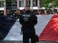 Dozens of counter-protesters from several right-wing groups organize a demonstration against the annual traditional LGBTQ CSD demonstration...