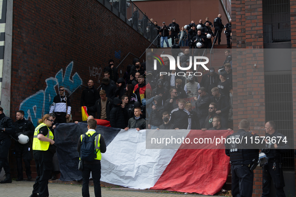 Dozens of counter-protesters from several right-wing groups organize a demonstration against the annual traditional LGBTQ CSD demonstration...