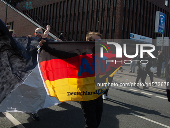 Dozens of counter-protesters from several right-wing groups organize a demonstration against the annual traditional LGBTQ CSD demonstration...