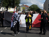 Dozens of counter-protesters from several right-wing groups organize a demonstration against the annual traditional LGBTQ CSD demonstration...