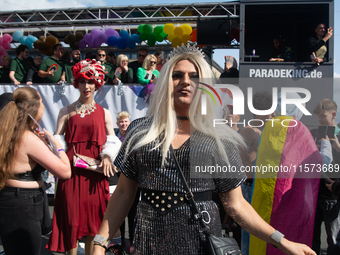 Thousands of people take part in the annual traditional LGBTQ CSD demonstration in Dortmund, Germany, on September 14, 2024. (