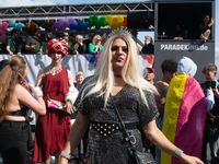 Thousands of people take part in the annual traditional LGBTQ CSD demonstration in Dortmund, Germany, on September 14, 2024. (