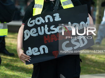 Dozens of counter-protesters from several right-wing groups organize a demonstration against the annual traditional LGBTQ CSD demonstration...