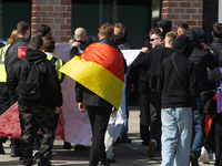 Dozens of counter-protesters from several right-wing groups organize a demonstration against the annual traditional LGBTQ CSD demonstration...