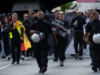 Dozens of counter-protesters from several right-wing groups organize a demonstration against the annual traditional LGBTQ CSD demonstration...