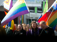 Thousands of people take part in the annual traditional LGBTQ CSD demonstration in Dortmund, Germany, on September 14, 2024. (