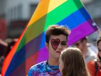 Thousands of people take part in the annual traditional LGBTQ CSD demonstration in Dortmund, Germany, on September 14, 2024. (