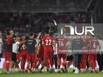 Kaan Ayhan of Turkey  during the UEFA Nations League 2024/25 League B Group B4 match between Turkiye and Iceland at Gursel Aksel Stadium on...