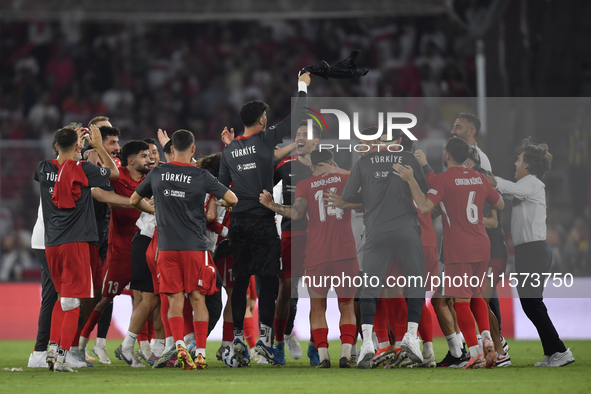 Abdulkerim Bardakci of Turkey  during the UEFA Nations League 2024/25 League B Group B4 match between Turkiye and Iceland at Gursel Aksel St...