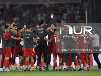 Abdulkerim Bardakci of Turkey  during the UEFA Nations League 2024/25 League B Group B4 match between Turkiye and Iceland at Gursel Aksel St...