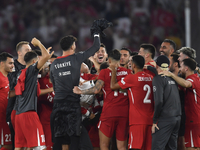 Zeki Celik of Turkey  during the UEFA Nations League 2024/25 League B Group B4 match between Turkiye and Iceland at Gursel Aksel Stadium on...