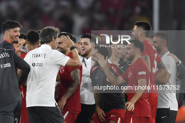 Abdulkerim Bardakci of Turkey  during the UEFA Nations League 2024/25 League B Group B4 match between Turkiye and Iceland at Gursel Aksel St...