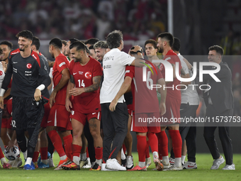 Abdulkerim Bardakci of Turkey  during the UEFA Nations League 2024/25 League B Group B4 match between Turkiye and Iceland at Gursel Aksel St...