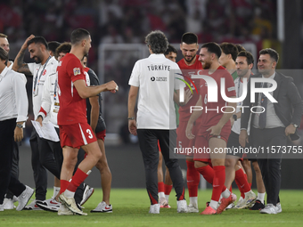 Orkun Kokcu of Turkey   during the UEFA Nations League 2024/25 League B Group B4 match between Turkiye and Iceland at Gursel Aksel Stadium o...