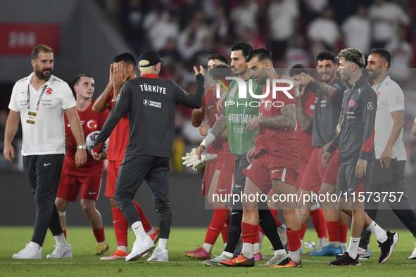 Abdulkerim Bardakci of Turkey  during the UEFA Nations League 2024/25 League B Group B4 match between Turkiye and Iceland at Gursel Aksel St...