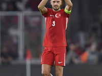 Merih Demiral of Turkey  during the UEFA Nations League 2024/25 League B Group B4 match between Turkiye and Iceland at Gursel Aksel Stadium...