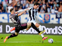 Dusan Vlahovic of Juventus FC misses to score first goal during the Serie A Enilive match between Empoli FC and Juventus FC at Stadio Carlo...