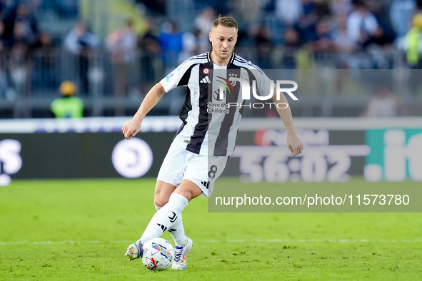 Teun Koopmeiners of Juventus FC in action during the Serie A Enilive match between Empoli FC and Juventus FC at Stadio Carlo Castellani on S...