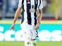 Manuel Locatelli of Juventus FC in action during the Serie A Enilive match between Empoli FC and Juventus FC at Stadio Carlo Castellani on S...