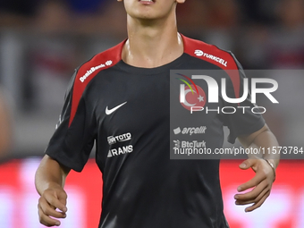 Arda Guler of Turkey    during the UEFA Nations League 2024/25 League B Group B4 match between Turkiye and Iceland at Gursel Aksel Stadium o...