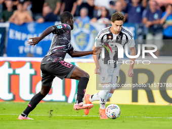 Kenan Yıldız of Juventus FC during the Serie A Enilive match between Empoli FC and Juventus FC at Stadio Carlo Castellani on September 14, 2...