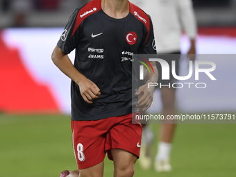 Arda Guler of Turkey    during the UEFA Nations League 2024/25 League B Group B4 match between Turkiye and Iceland at Gursel Aksel Stadium o...