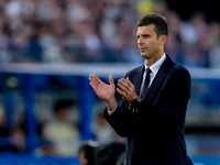 Thiago Motta head coach of Juventus FC gestures during the Serie A Enilive match between Empoli FC and Juventus FC at Stadio Carlo Castellan...