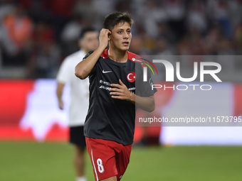 Arda Guler of Turkey    during the UEFA Nations League 2024/25 League B Group B4 match between Turkiye and Iceland at Gursel Aksel Stadium o...