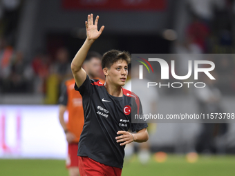 Arda Guler of Turkey    during the UEFA Nations League 2024/25 League B Group B4 match between Turkiye and Iceland at Gursel Aksel Stadium o...