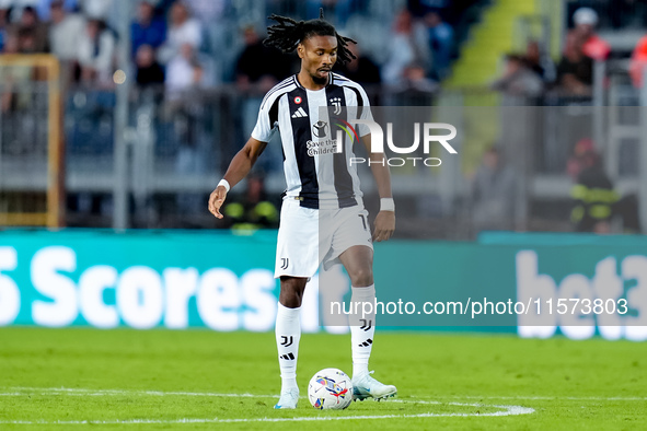 Khephren Thuram of Juventus FC during the Serie A Enilive match between Empoli FC and Juventus FC at Stadio Carlo Castellani on September 14...