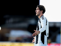 Dusan Vlahovic of Juventus FC looks dejected during the Serie A Enilive match between Empoli FC and Juventus FC at Stadio Carlo Castellani o...