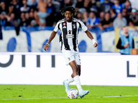 Samuel Mbangula of Juventus FC in action during the Serie A Enilive match between Empoli FC and Juventus FC at Stadio Carlo Castellani on Se...