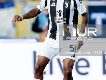 Samuel Mbangula of Juventus FC during the Serie A Enilive match between Empoli FC and Juventus FC at Stadio Carlo Castellani on September 14...