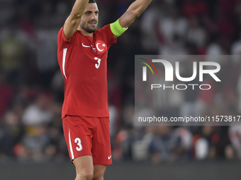 Okay Yokuslu of Turkey  during the UEFA Nations League 2024/25 League B Group B4 match between Turkiye and Iceland at Gursel Aksel Stadium o...