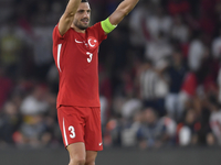 Okay Yokuslu of Turkey  during the UEFA Nations League 2024/25 League B Group B4 match between Turkiye and Iceland at Gursel Aksel Stadium o...